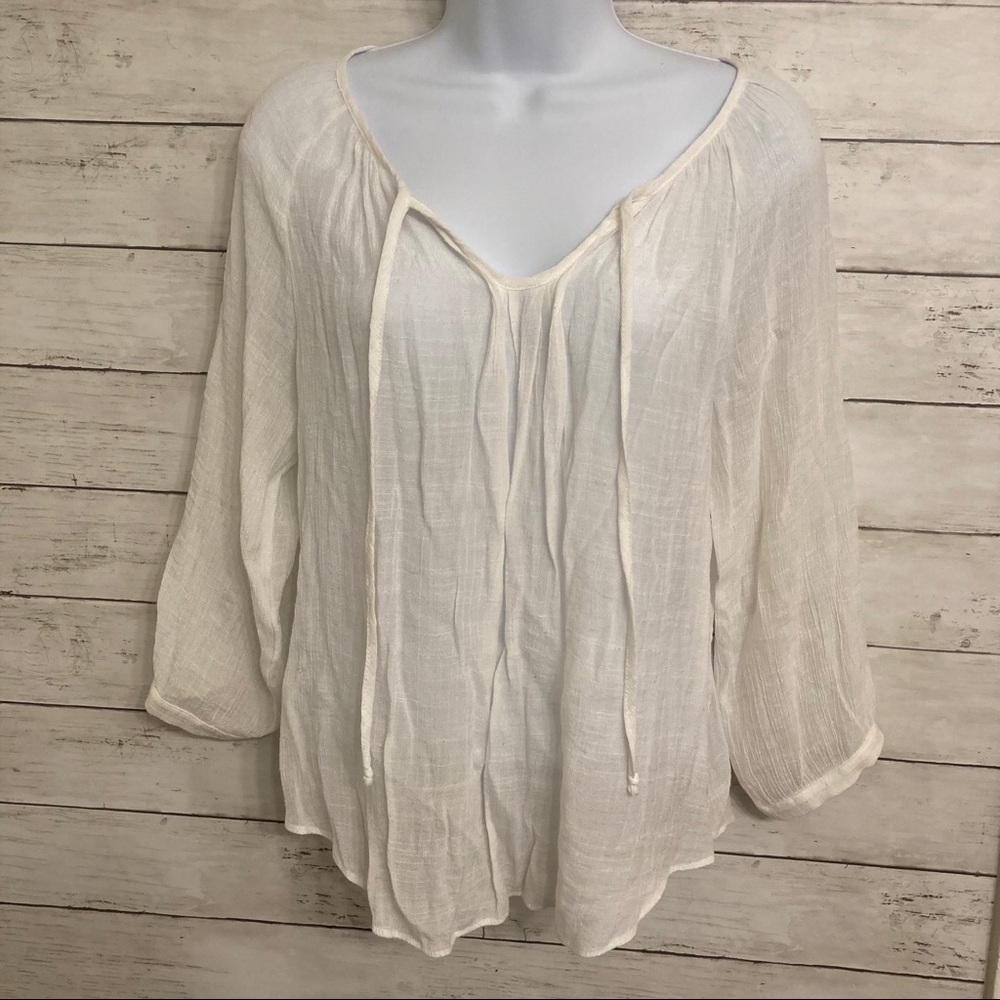 ⭐️ white boho top